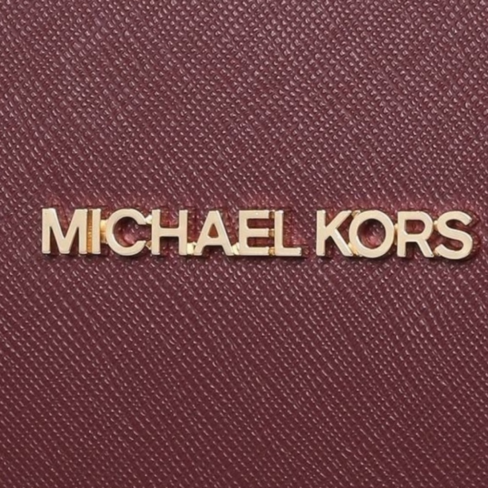 Michael Kors Dark Cherry Leather Tote